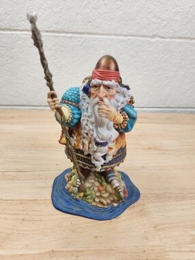 Greenwich Workshop Man Who Minds the Moon Fantasy Porcelain Figurine Vtg